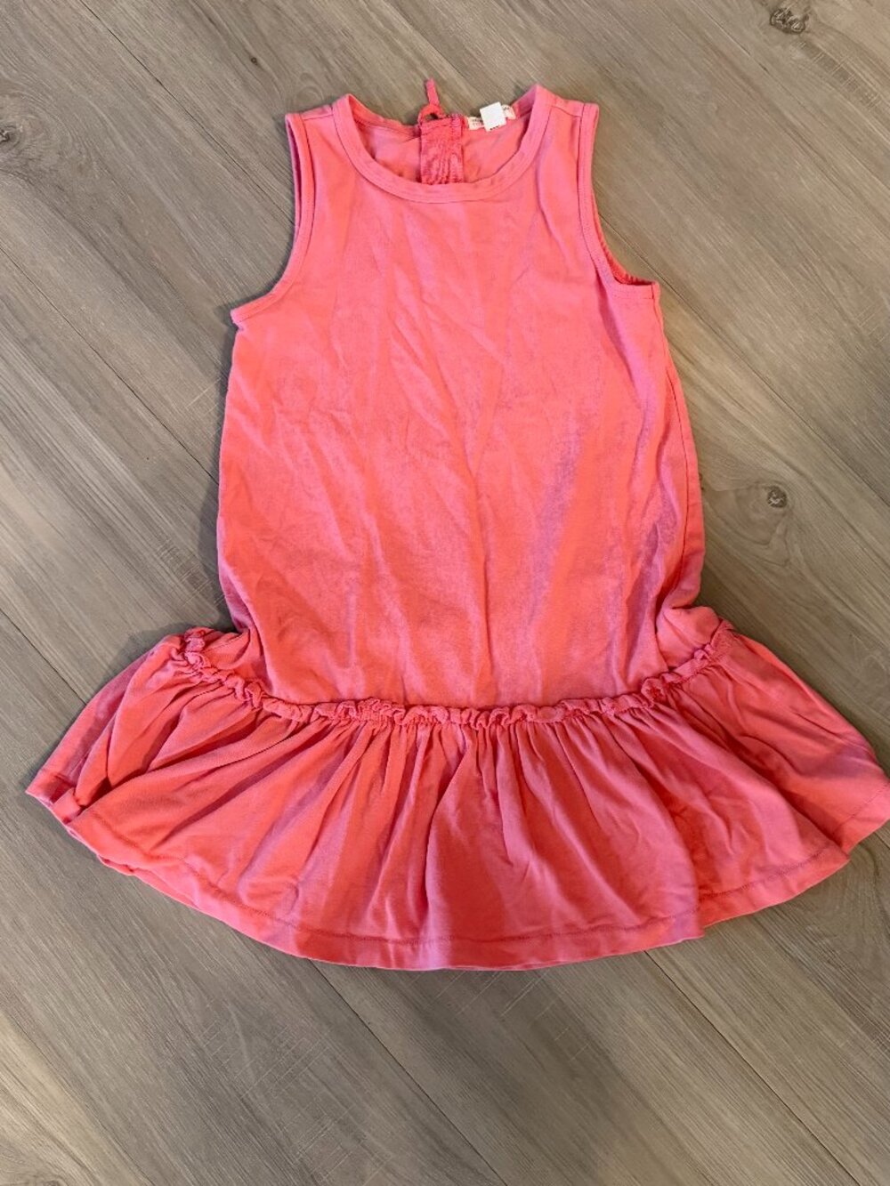 J.Crew crewcuts Ruffle hem dress sunwashed pink size 7 girls